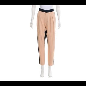 Chloe modern two-way color block trousers